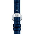 Tissot Bellissima Automatic Silver Dial Blue Leather Strap Watch For Women - T126.207.16.013.00
