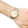 Burberry The Classic Gold Dial Two Tone Steel Strap Watch for Men - BU10011