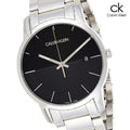 Calvin Klein City Black Dial Silver Steel Strap Watch for Men - K2G2G14C