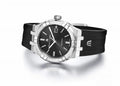 Maurice Lacroix Aikon Automatic Chronograph Black Dial Black Leather Strap Watch for Men - AI1808-SS000-330-2