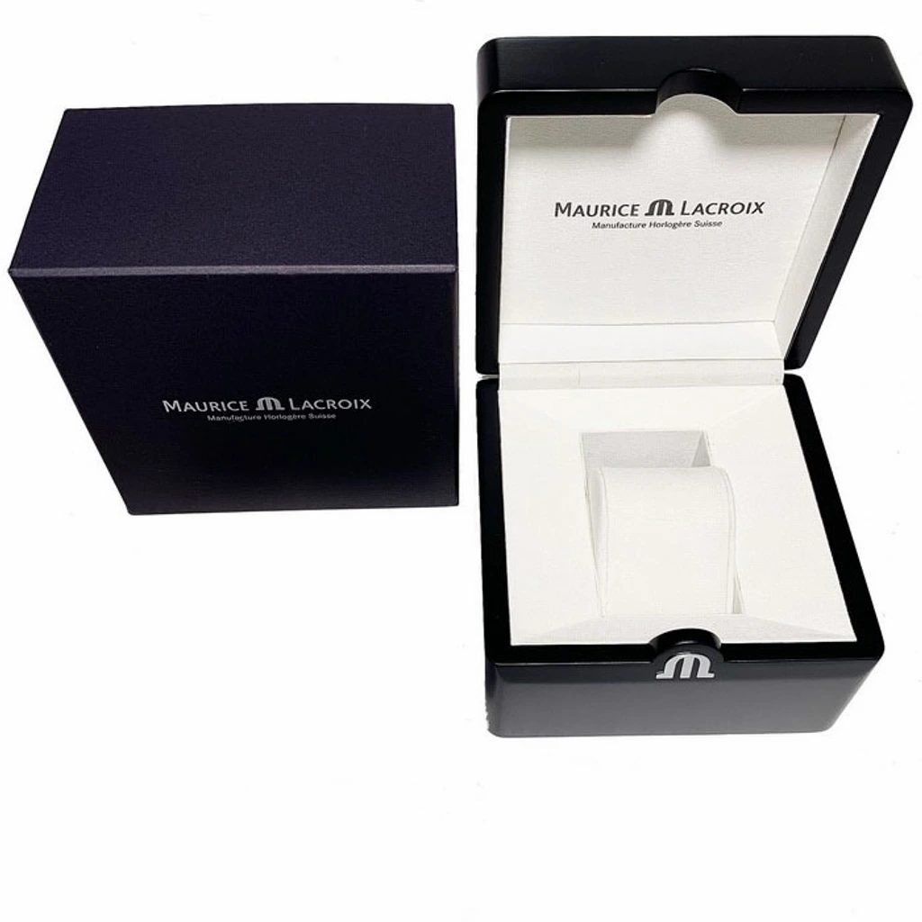 Maurice Lacroix Aikon Automatic Black Dial Silver Steel Strap Watch for Men - AI1807-SS002-330-1