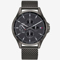 Tommy Hilfiger Shawn Chronograph Quartz Grey Dial Grey Mesh Bracelet Watch for Men - 1791613
