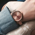 Marc Jacobs Sally Rose Gold Dial Rose Gold Steel Strap Watch for Women - MBM3364