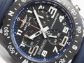 Breitling Endurance Pro University Black Dial Blue Rubber Strap Watch for Men - X823101C1B1S1