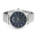 Tommy Hilfiger Kane Blue Dial Silver Steel Strap Watch for Men - 1710401