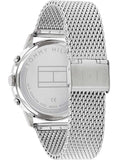 Tommy Hilfiger Kane Black Dial Silver Mesh Bracelet Watch for Men - 1710402