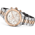 Tissot PR 100 Sport Chic Chronograph Diamonds Mother of Pearl Dial Two Tone Steel Strap Watch for Women - T101.917.22.116.00