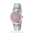 Gucci G Timeless Quartz Pink Dial Silver Steel Strap Watch for Women - YA1265033