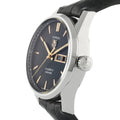 Tag Heuer Carrera Calibre 5 Automatic Black Dial Black Leather Strap Watch for Men - WAR201C.FC6266