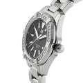 Tag Heuer Aquaracer Quartz Diamonds Black Dial Silver Steel Strap Watch for Women - WAY131P.BA0748