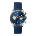 Tag Heuer Carrera Skipper Automatic Chronograph Blue Dial Blue Nylon Strap Watch for Men - CBS2213.FN6002