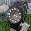Marc Jacobs Pelly Black Dial Black Silicone Strap Watch for Women - MBM2528