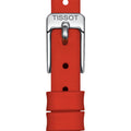 Tissot Lovely Round Mother of Pearl Dial Red Leather Strap Watch for Women - T140.009.16.111.00