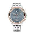 Tommy Hilfiger Ari Diamonds Blue Dial Silver Steel Strap Watch for Women - 1781976