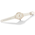 Tommy Hilfiger Brooke Quartz White Dial Cream Leather Strap Watch for Women  - 1782022
