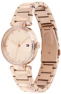 Tommy Hilfiger Lynn Quartz Rose Gold Dial Rose Gold Steel Strap Watch For Women - 1782237