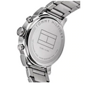 Tommy Hilfiger Jake Chronograph Black Dial Silver Steel Strap Watch for Men - 1791234