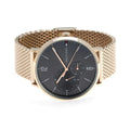 Tommy Hilfiger Brooklyn Grey Dial Gold Mesh Bracelet Watch for Men - 1791506
