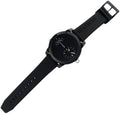 Tommy Hilfiger Denim Black Dial Black Rubber Strap Watch for Men - 1791555
