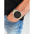 Tommy Hilfiger Analog Black Dial Two Tone Steel Strap Watch for Men - 1791539