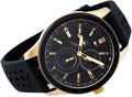 Tommy Hilfiger Austin Black Dial Black Rubber Strap Watch for Men - 1791636