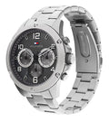 Tommy Hilfiger Blaze Chronograph Black Dial Silver Steel Strap Watch For Men - 1792029
