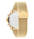 Tommy Hilfiger Jordan Chronograph Green Dial Gold Mesh Strap Watch For Men - 1792093