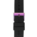 Guess Libra Black Dial Black Silicone Strap Watch For Women - GW0618L3