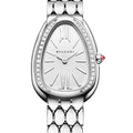 Bvlgari Serpenti Seduttori Diamonds Silver Dial Silver Steel Strap Watch for Women - SERPENTI103361