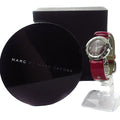 Marc Jacobs Amy Purple Dial Red Leather Strap Watch for Women - MBM1138