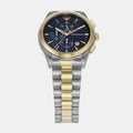 Emporio Armani Paolo Chronograph Blue Dial Two Tone Steel Strap Watch For Men - AR11579