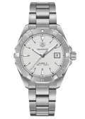 Tag Heuer Aquaracer Automatic White Dial Silver Steel Strap Watch for Men - WAY2111.BA0928