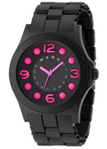 Marc Jacobs Pelly Black Dial Black Silicone Strap Watch for Women - MBM2529