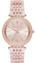 Michael Kors Darci Rose Gold Dial Two Tone Steel Strap Watch for Women - MK4327