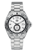 Tag Heuer Formula 1 Calibre 6 Automatic White Dial Silver Steel Strap Watch for Men - WAZ2013.BA0842