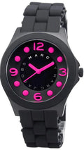 Marc Jacobs Pelly Black Dial Black Silicone Strap Watch for Women - MBM2530