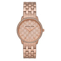Michael Kors Argyle Quartz Rose Gold Dial Rose Gold Steel Strap Watch For Women - MK3156