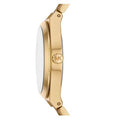 Michael Kors Lennox Analog Blue Dial Gold Steel Strap Watch for Women - MK7460