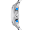 Michael Kors Runway Stop Hunger Blue Dial Silver Steel Strap Watch for Women - MK7427
