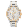 Fossil Dean Chronograph White Dial Silver Steel Strap Watch for Men - FS4795