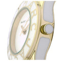 Marc Jacobs Blade White Dial White Leather Strap Watch for Women - MBM1098