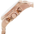 Michael Kors Bradshaw Chronograph Rose Gold Dial Rose Gold Steel Strap Watch for Women - MK5799