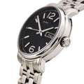 Marc Jacobs Fergus Black Dial Silver Steel Strap Watch for Men - MBM5075
