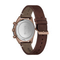 Hugo Boss Santiago Chronograph Grey Dial Brown Leather Strap Watch for Men - 1513861