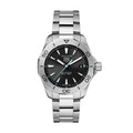 Tag Heuer Aquaracer Professional 200 Solargraph Quartz Black Dial Silver Steel Strap Watch for Men - WBP1114.BA0000