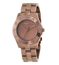 Marc Jacobs Amy Brown Dial Brown Steel Strap Watch for Women - MBM3128