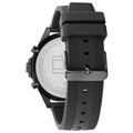 Tommy Hilfiger Larson Chronograph Black Dial Black Rubber Strap Watch For Men - 1791921