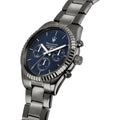 Maserati Competizione Blue Dial Grey Steel Strap Watch For Men - R8853100019