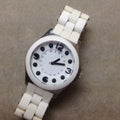 Marc Jacobs Pelly White Dial White Silicone Strap Watch for Women - MBM2503