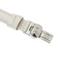 Tissot T Lady Flamingo Mother of Pearl White Dial White Leather Strap Watch For Women - T094.210.26.111.01